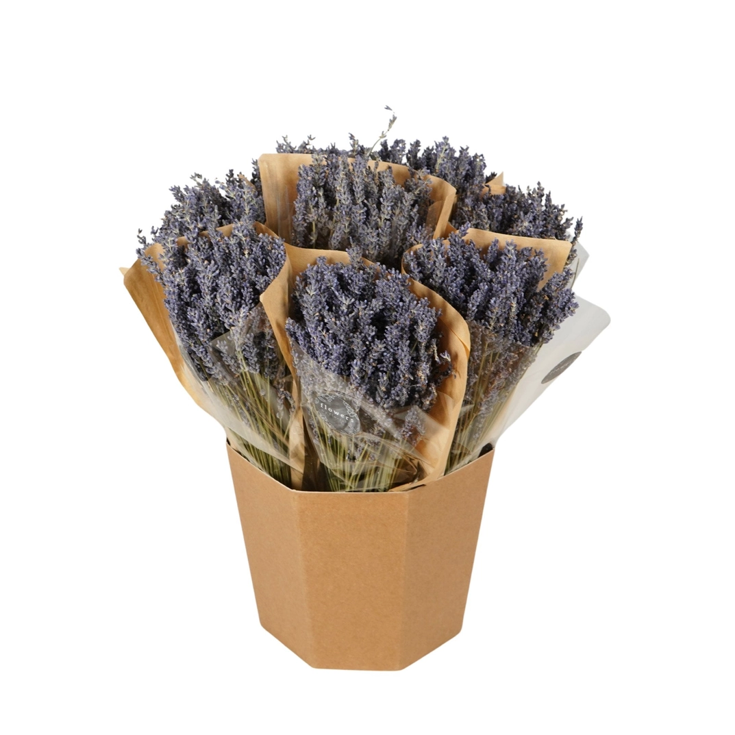 Lavender bunches in kraft paper wraps